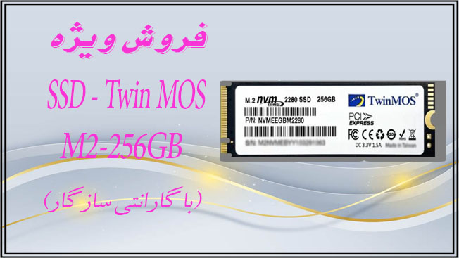 حافظه SSD اینترنال 256 گیگابایت TwinMOS مدل AlphaPro NVMe M.2